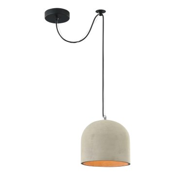Maytoni T451-PL-01-GR - Lestenec na vrvici BRONI 1xE27/60W/230V pr. 20 cm siva