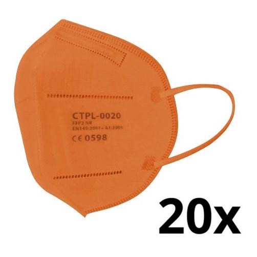 Media Sanex Zaščitna maska FFP2 NR oranžna 20 kom.