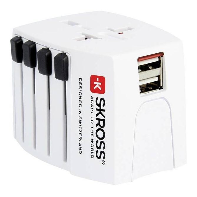 Mednarodni potovalni adapter 230V230V + 2x USB