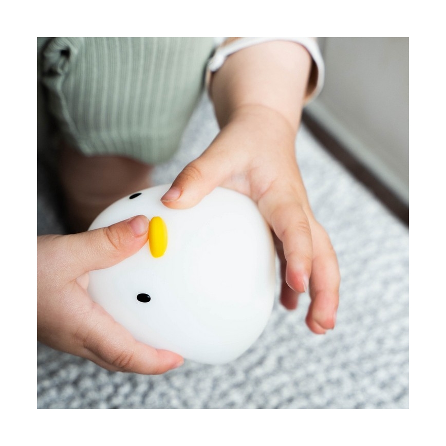 MegaLight - LED RGB Polnilna otroška svetilka za kopalno kad na dotik SWIMMY DUCK LED/5V