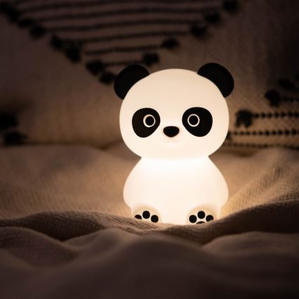 MegaLight - LED RGB Zatemnitvena otroška svetilka na dotik PADDY PANDA LED/5V
