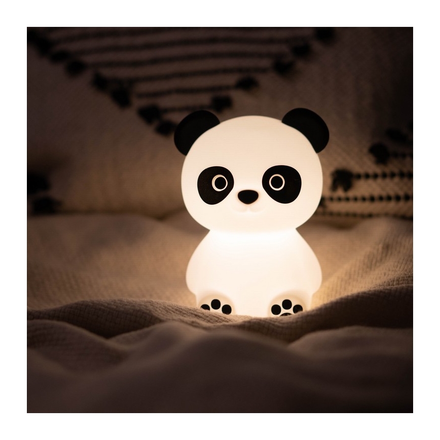 MegaLight - LED RGB Zatemnitvena otroška svetilka na dotik PADDY PANDA LED/5V
