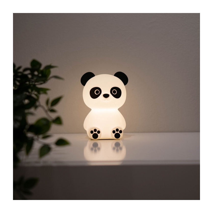 MegaLight - LED RGB Zatemnitvena otroška svetilka na dotik PADDY PANDA LED/5V