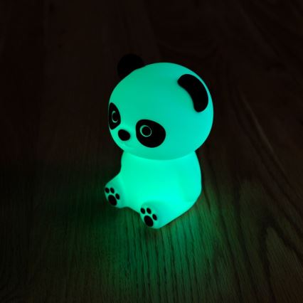 MegaLight - LED RGB Zatemnitvena otroška svetilka na dotik PADDY PANDA LED/5V