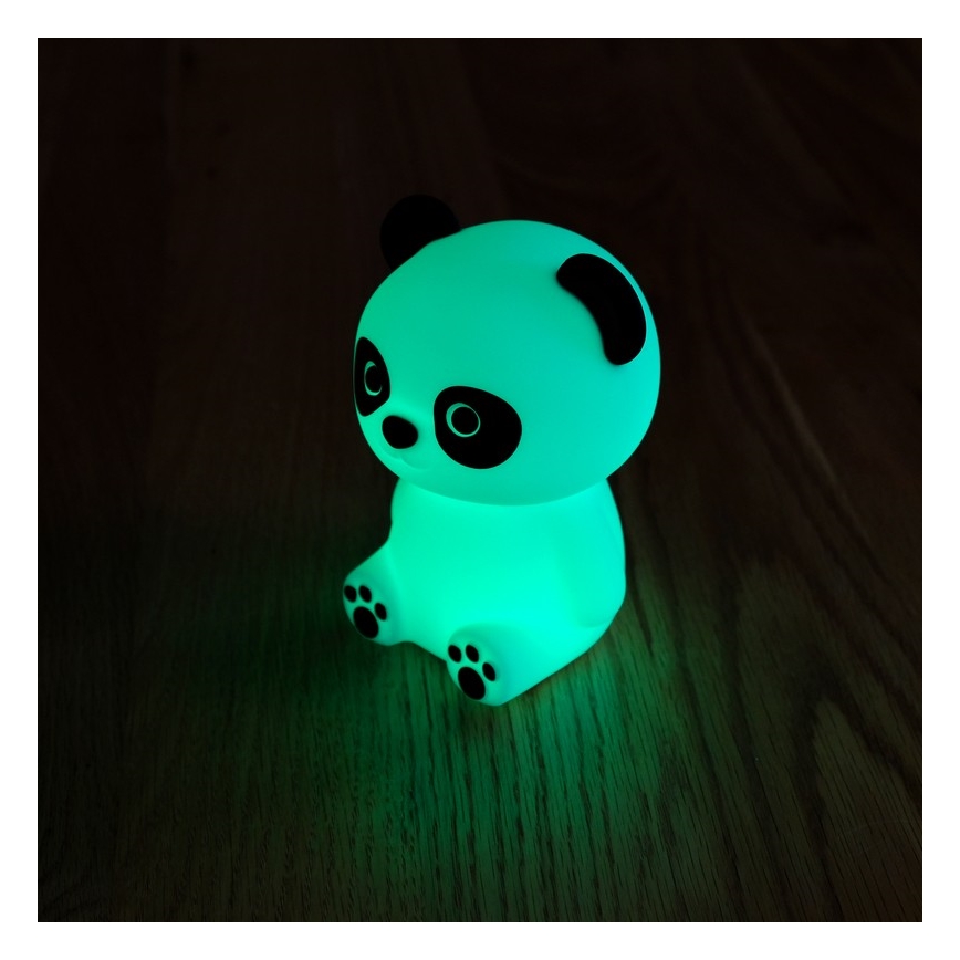 MegaLight - LED RGB Zatemnitvena otroška svetilka na dotik PADDY PANDA LED/5V