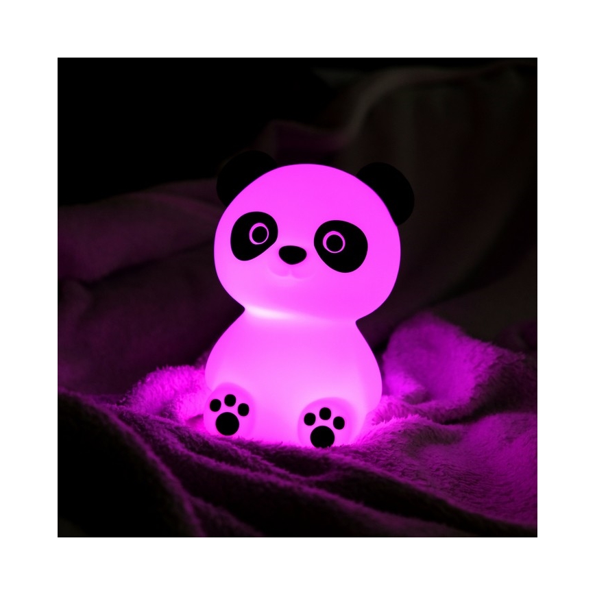 MegaLight - LED RGB Zatemnitvena otroška svetilka na dotik PADDY PANDA LED/5V