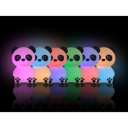 MegaLight - LED RGB Zatemnitvena otroška svetilka na dotik PADDY PANDA LED/5V