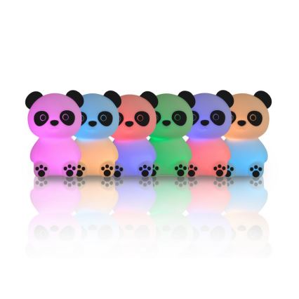 MegaLight - LED RGB Zatemnitvena otroška svetilka na dotik PADDY PANDA LED/5V