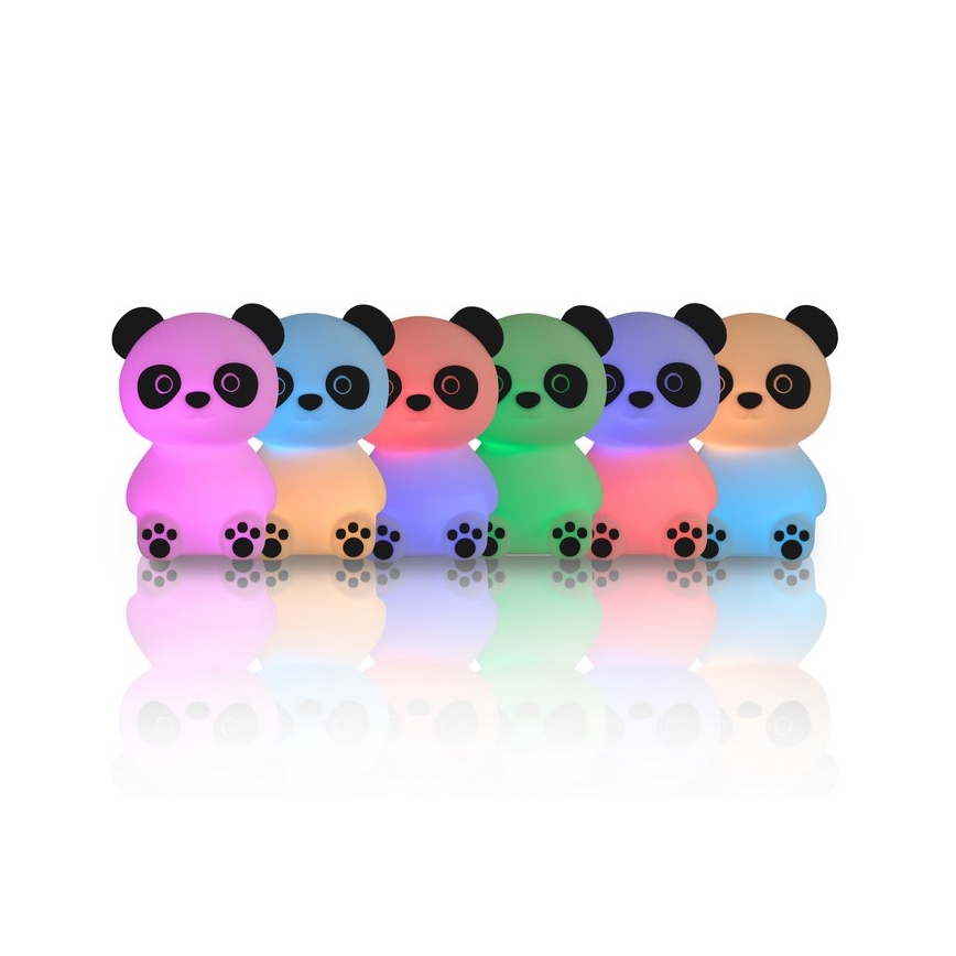 MegaLight - LED RGB Zatemnitvena otroška svetilka na dotik PADDY PANDA LED/5V