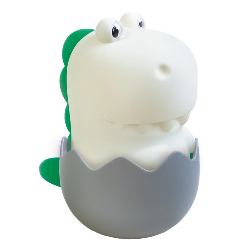 MegaLight - LED RGB Zatemnitvena polnilna otroška svetilka na dotik DIGGY DINO LED/5V