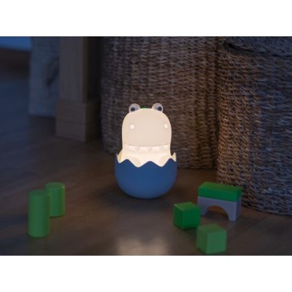 MegaLight - LED RGB Zatemnitvena polnilna otroška svetilka na dotik DIGGY DINO LED/5V