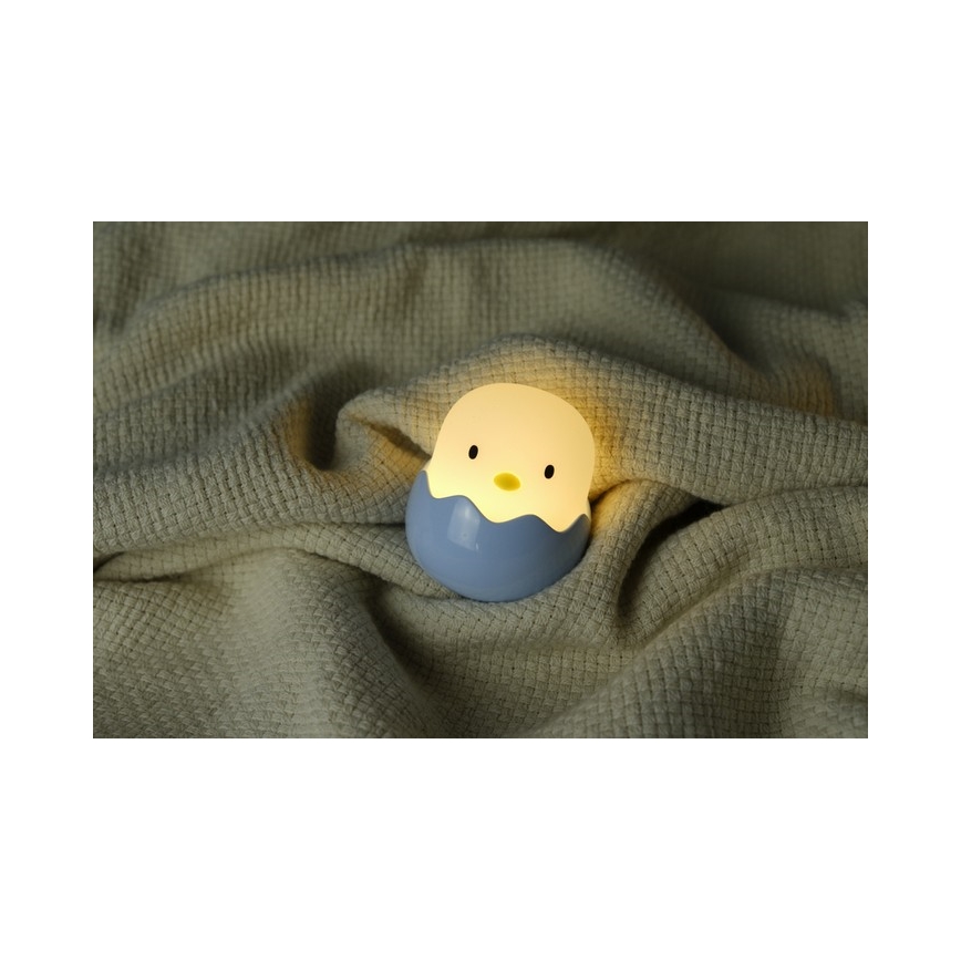 MegaLight - LED RGB Zatemnitvena polnilna otroška svetilka na dotik EGGY EGG LED/5V