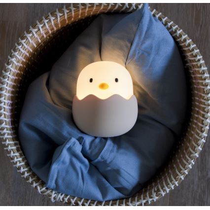 MegaLight - LED RGB Zatemnitvena polnilna otroška svetilka na dotik EGGY EGG LED/5V