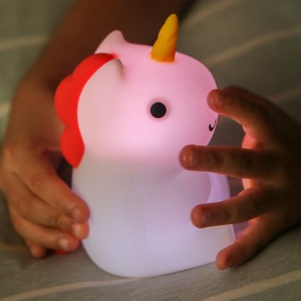 MegaLight -LED RGB Zatemnitvena polnilna otroška svetilka na dotik MAGGY MAGIC LED/5V