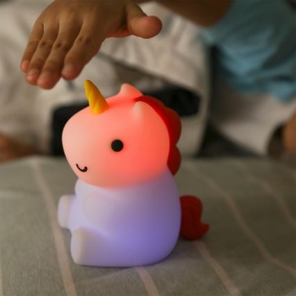 MegaLight -LED RGB Zatemnitvena polnilna otroška svetilka na dotik MAGGY MAGIC LED/5V