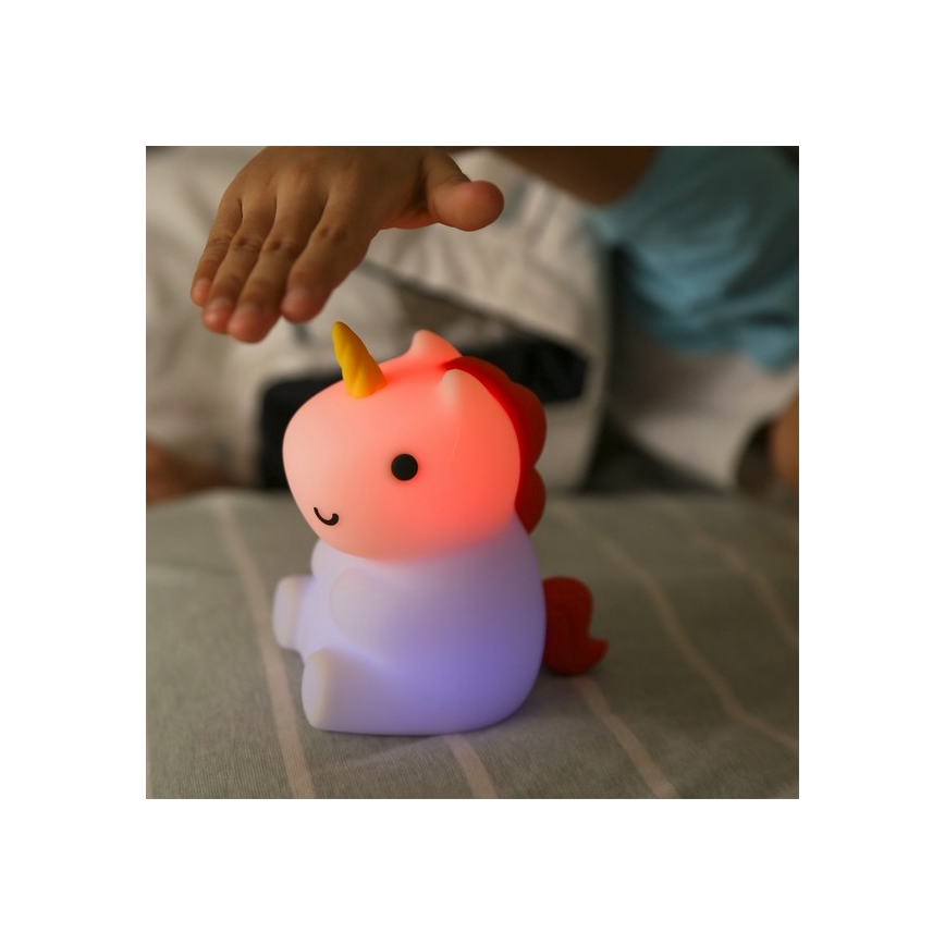 MegaLight -LED RGB Zatemnitvena polnilna otroška svetilka na dotik MAGGY MAGIC LED/5V
