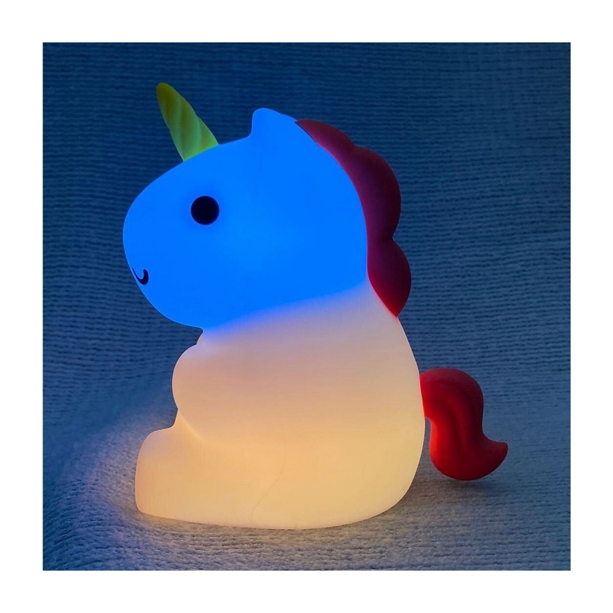 MegaLight -LED RGB Zatemnitvena polnilna otroška svetilka na dotik MAGGY MAGIC LED/5V