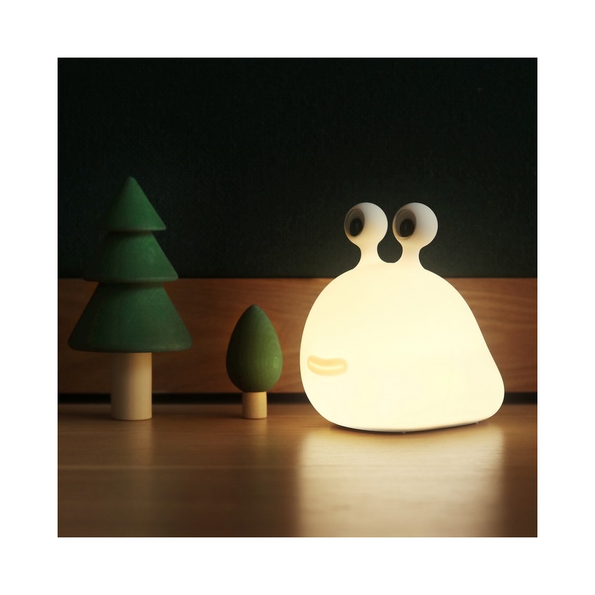 MegaLight - LED RGB Zatemnitvena polnilna otroška svetilka na dotik MOMO MOON LED/5V