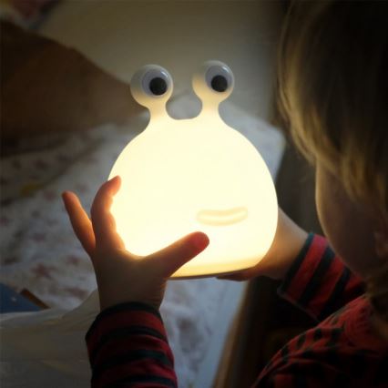 MegaLight - LED RGB Zatemnitvena polnilna otroška svetilka na dotik MOMO MOON LED/5V
