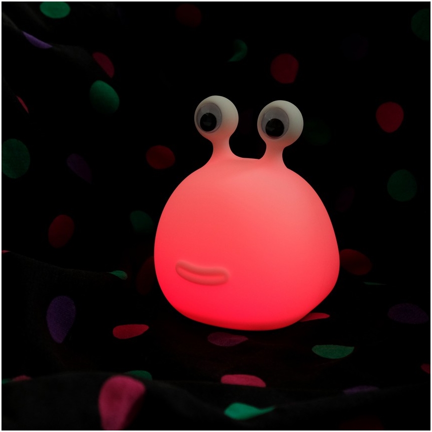 MegaLight - LED RGB Zatemnitvena polnilna otroška svetilka na dotik MOMO MOON LED/5V