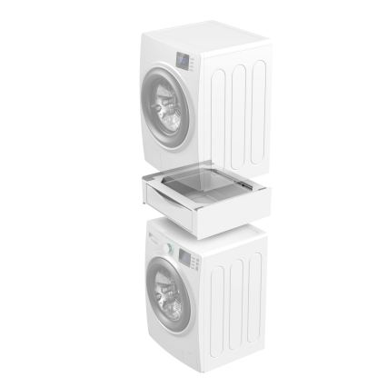 Meliconi 656112 - podstavek za pralni in sušilni stroj z izvlečnim predalom, prostornina 28 l, bela