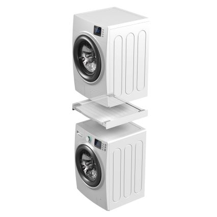 Meliconi 656113 - Podstavek za pralni in sušilni stroj z izvlečnim predalom, 70 cm, bel
