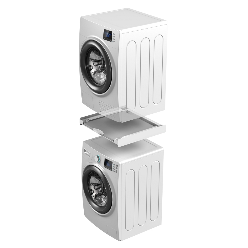 Meliconi 656114 - Nastavek za zlaganje pralnega in sušilnega stroja 70 cm, bel