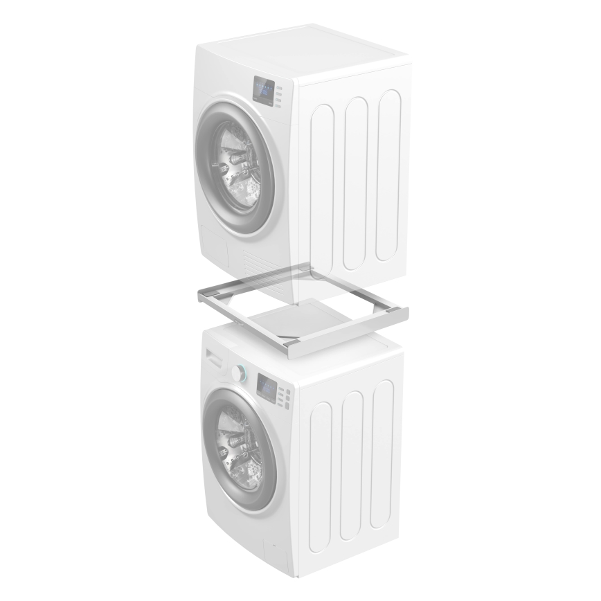 Meliconi 656115 - Komplet za zlaganje pralnega in sušilnega stroja, 70 cm, bel