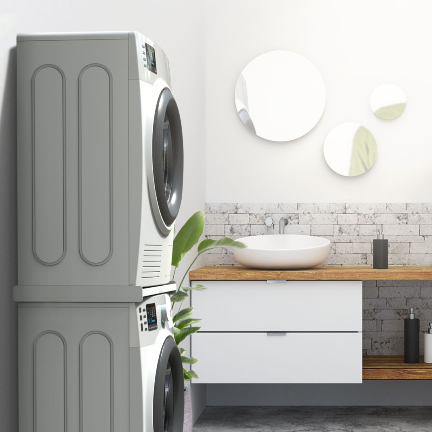 Meliconi 656116 - Vmesni adapter za zlaganje pralnega in sušilnega stroja, 46 cm, bela