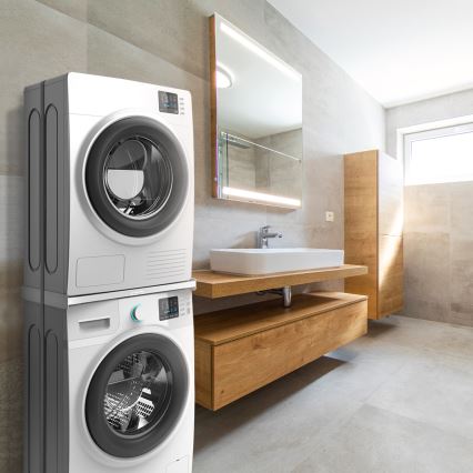 Meliconi 656116 - Vmesni adapter za zlaganje pralnega in sušilnega stroja, 46 cm, bela