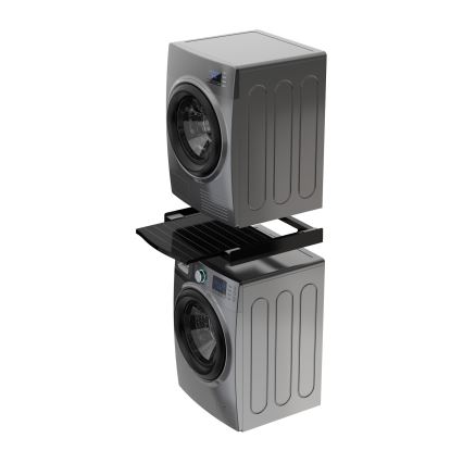 Meliconi 656136 - Podstavek s izvlečnim predalom za pralni in sušilni stroj, 60 cm, črna