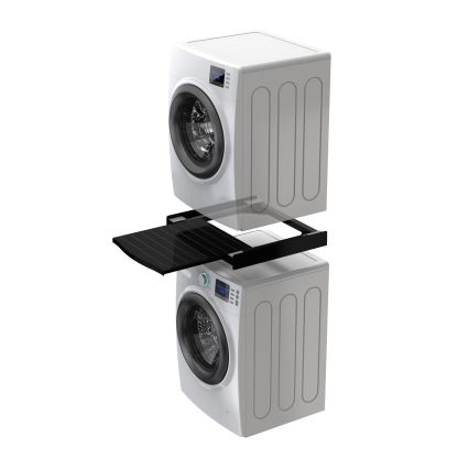 Meliconi 656136 - Podstavek s izvlečnim predalom za pralni in sušilni stroj, 60 cm, črna