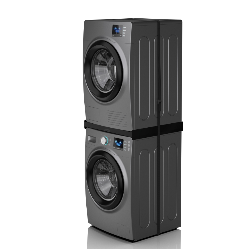 Meliconi 656138 - Nastavek za postavitev sušilca na pralni stroj, 70 cm, črne barve