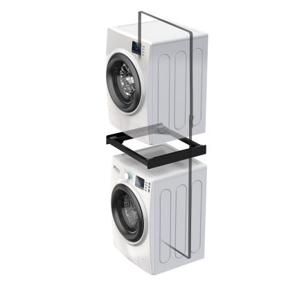 Meliconi 656138 - Nastavek za postavitev sušilca na pralni stroj, 70 cm, črne barve