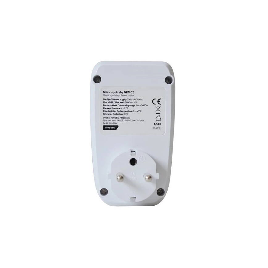 Merilnik porabe električne energije 3680W/230V