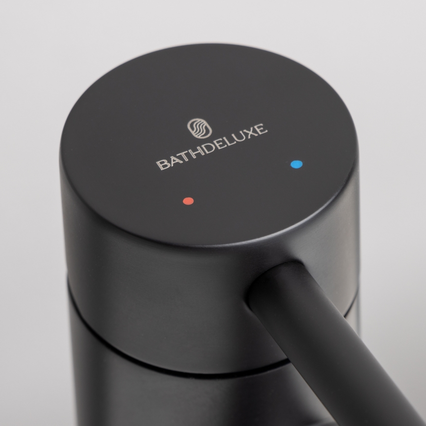 Mešalna armatura za umivalnik RINGSTED, 17,8 cm, mat črna