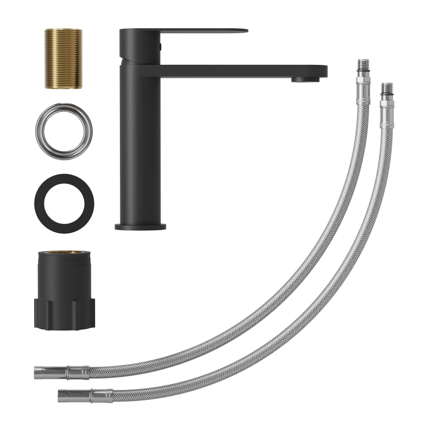 Mešalna pipa za umivalnik TARNBY, 17,3 cm, mat črna