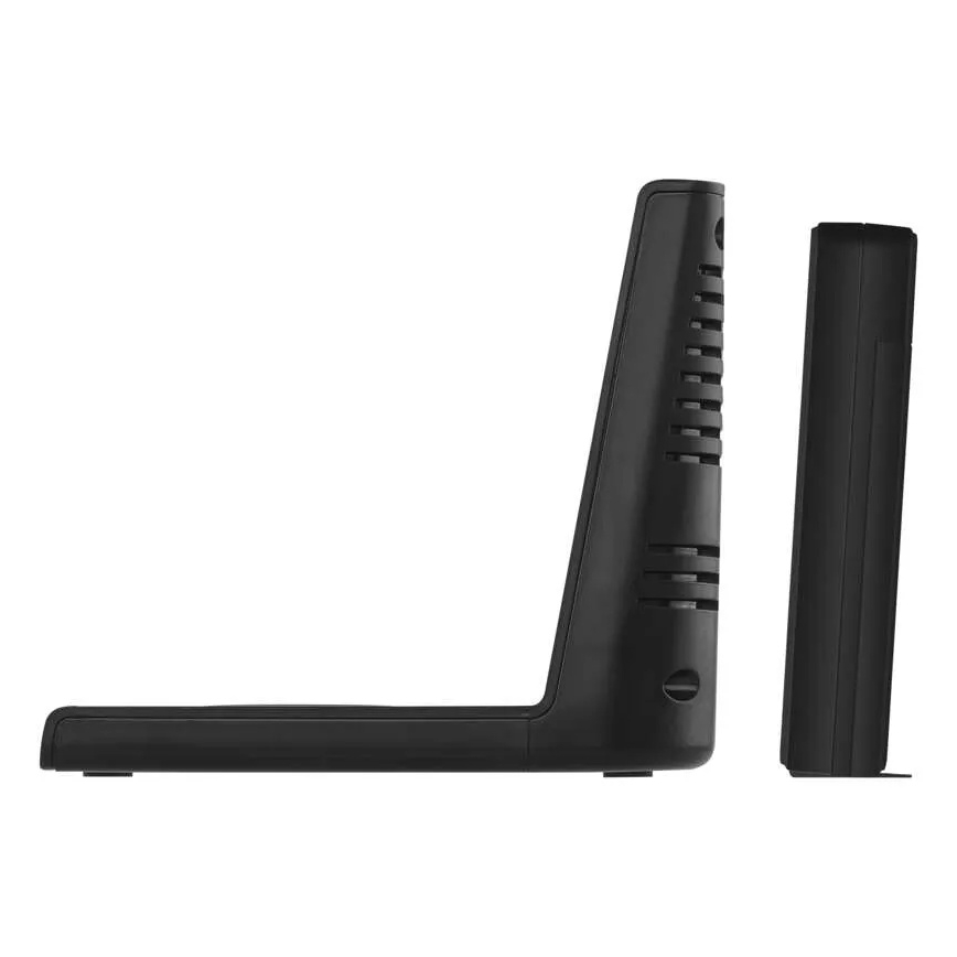 Meteorološka postaja z brezžičnim polnjenjem 5V 2xAA + 2xAAA črna