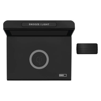 Meteorološka postaja z brezžičnim polnjenjem 5V 2xAA + 2xAAA črna