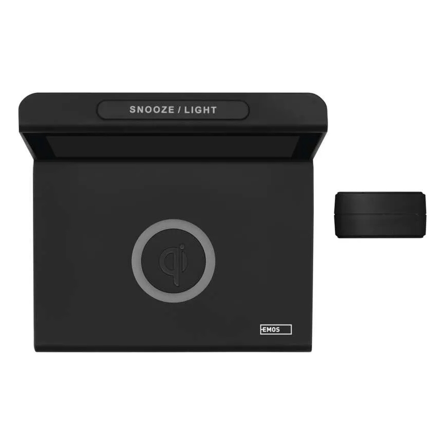 Meteorološka postaja z brezžičnim polnjenjem 5V 2xAA + 2xAAA črna