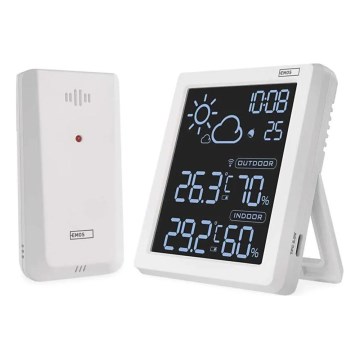 Meteostanica 5V 2xAAA + 2xAAA črna