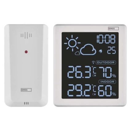 Meteostanica 5V 2xAAA + 2xAAA črna