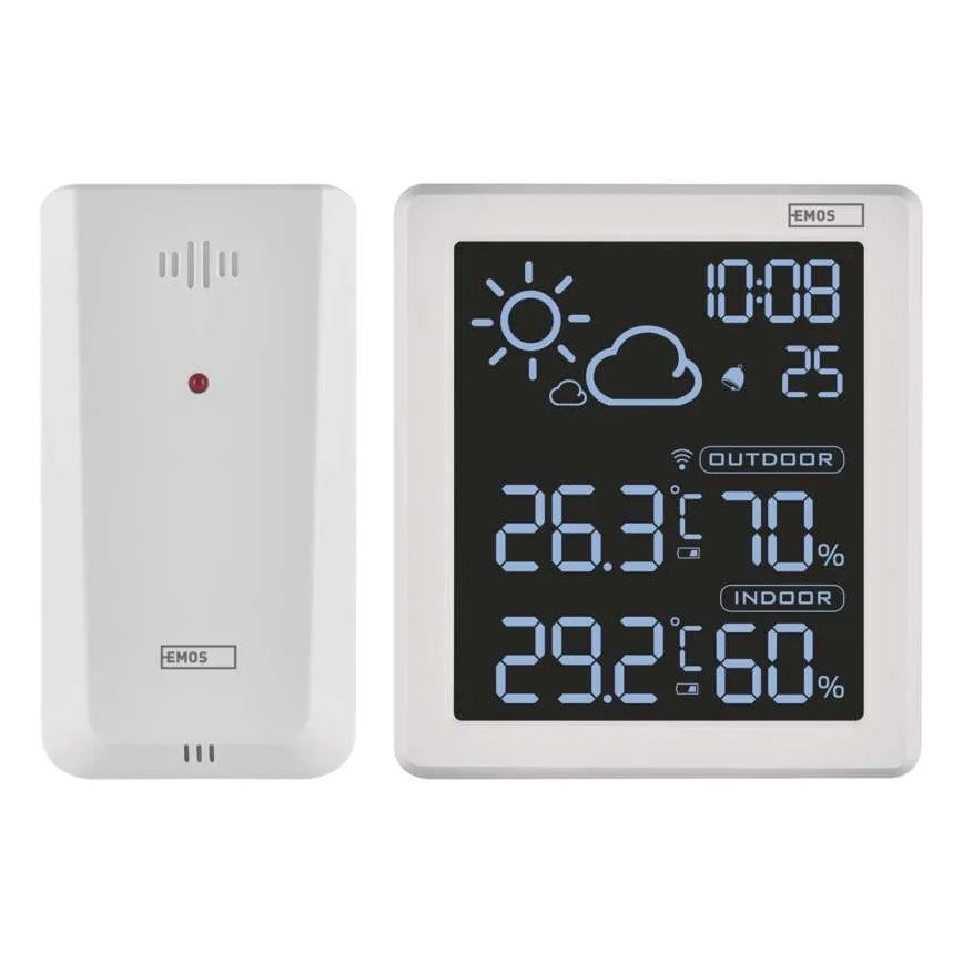 Meteostanica 5V 2xAAA + 2xAAA črna