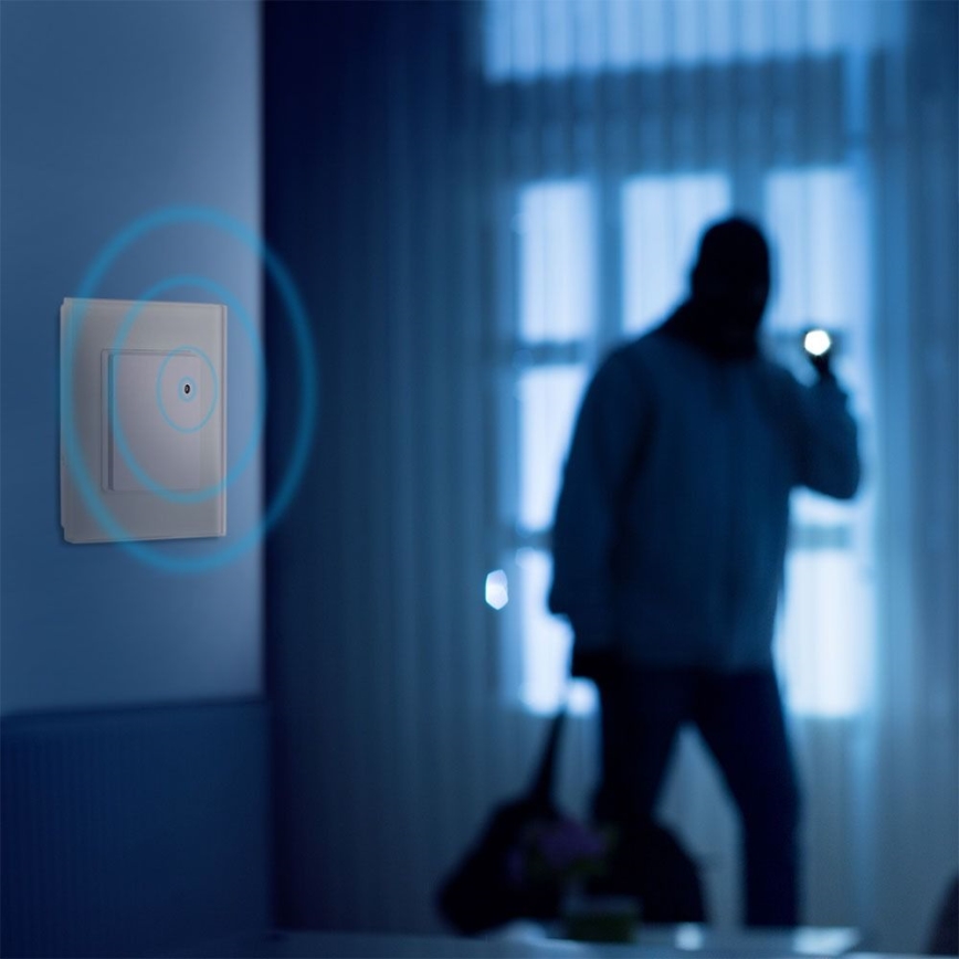 Mikrovalovni senzor gibanja 180° 300W/230V bela