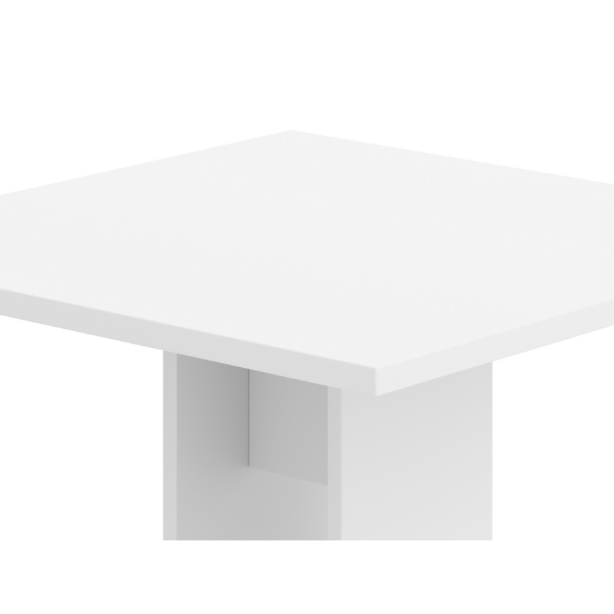 Miza STRAPO 68x68 cm bela