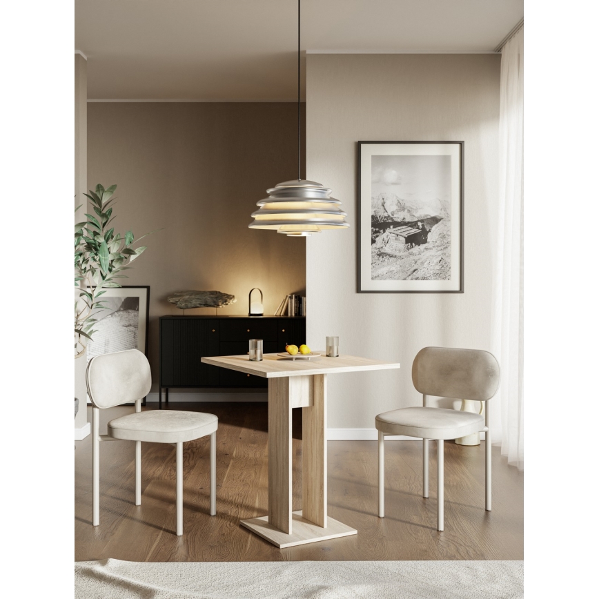 Miza STRAPO 68x68 cm hrast sonoma