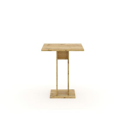 Miza STRAPO 68x68 cm  hrast Wotan