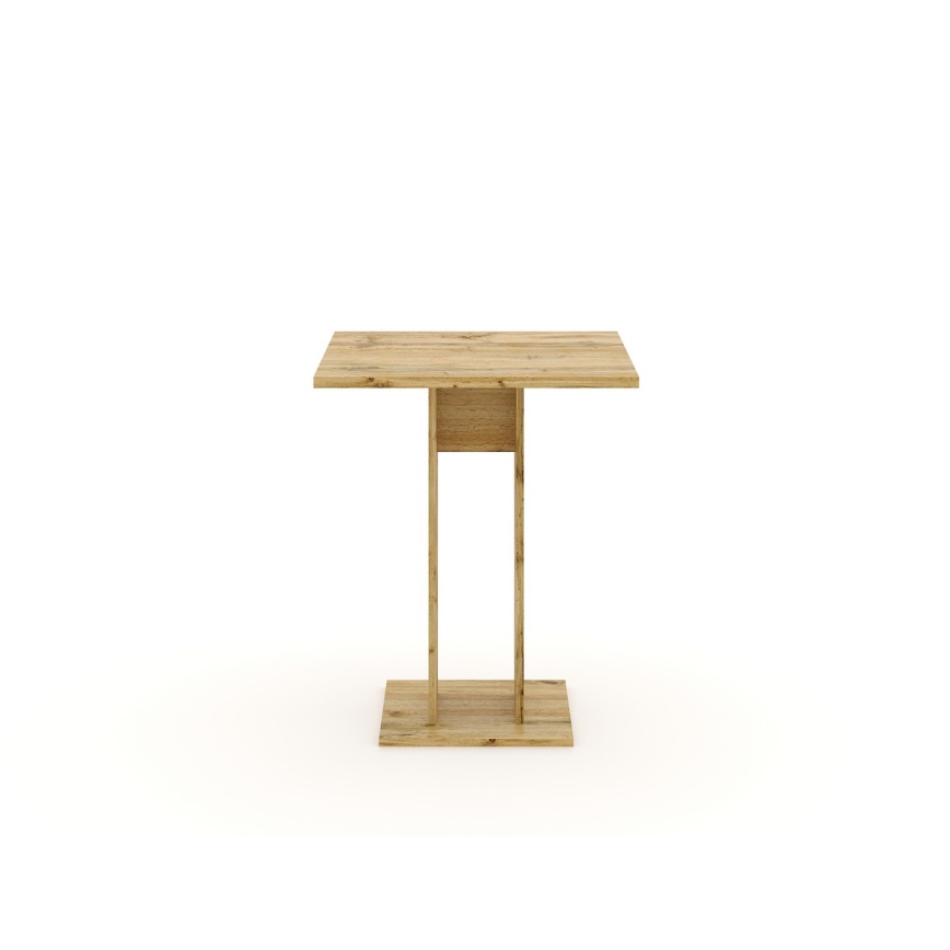 Miza STRAPO 68x68 cm  hrast Wotan