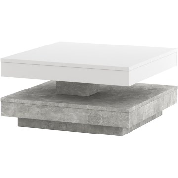Miza TIMO, bela/siva (beton)
