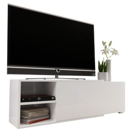 Miza za TV CLIF 40x180 cm bela